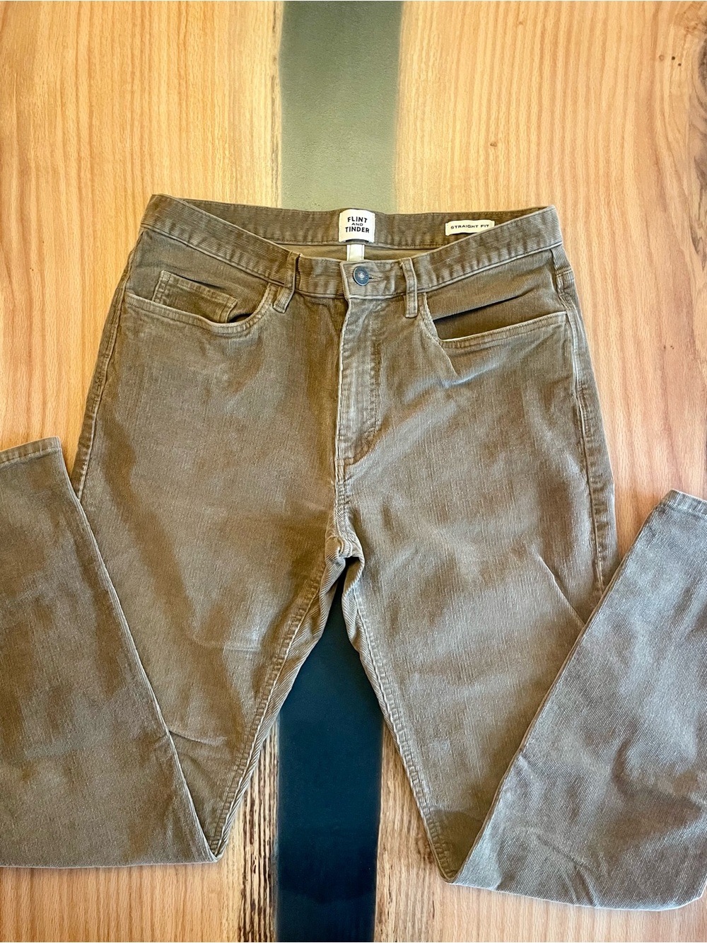 Men’s Tan Huckberry Flint and Tinder Corduroy Pants Straight Tan